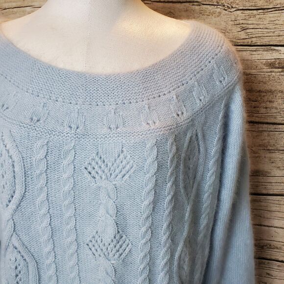 Marina Luna Blue Sweater Size Large NWOT - Picture 2 of 7